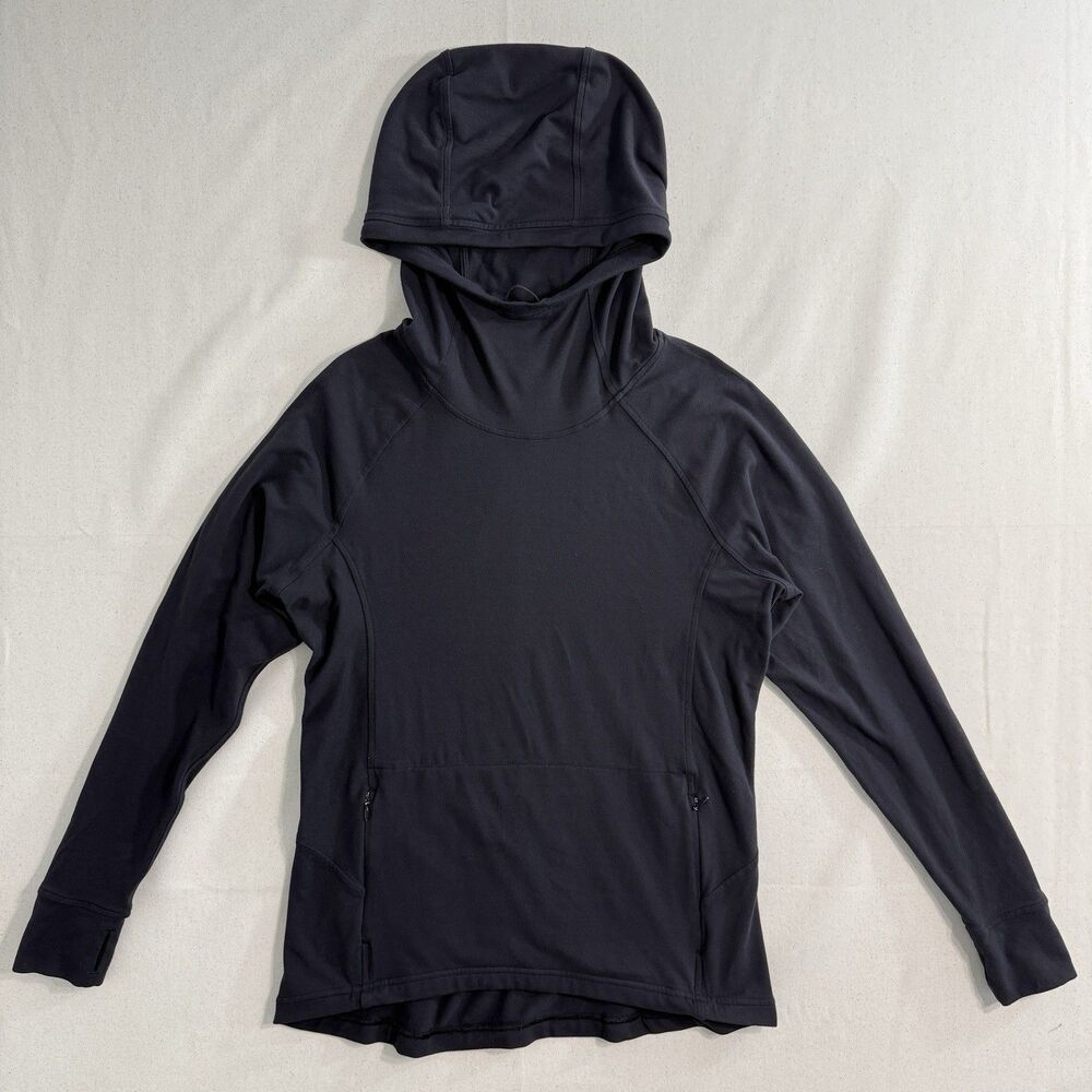 Lululemon Pullover Hoodie Black Lightweight Size 8 Women